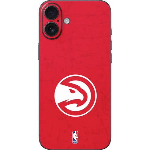 NBA Atlanta Hawks Distressed iPhone 16 Plus Skin